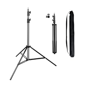 Heavy Duty Light Stand 9.5 Feet/2.8 Meters Adjustable Spring Cushioned Metal Photography Tripod Stand for Photo Studio Speedlight, Ring Light, Photographic Equipments Thickening Flash Stand