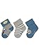 Sterntaler Unisex Kinder Baby-söckchen 3er-pack Möven Socken, Hellgrau Melange, 18 EU