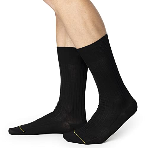 Ciocca Short mid-calf socks classic rib, medium weight cotton - 5 Pairs - reinforced toe - MADE IN ITALY3