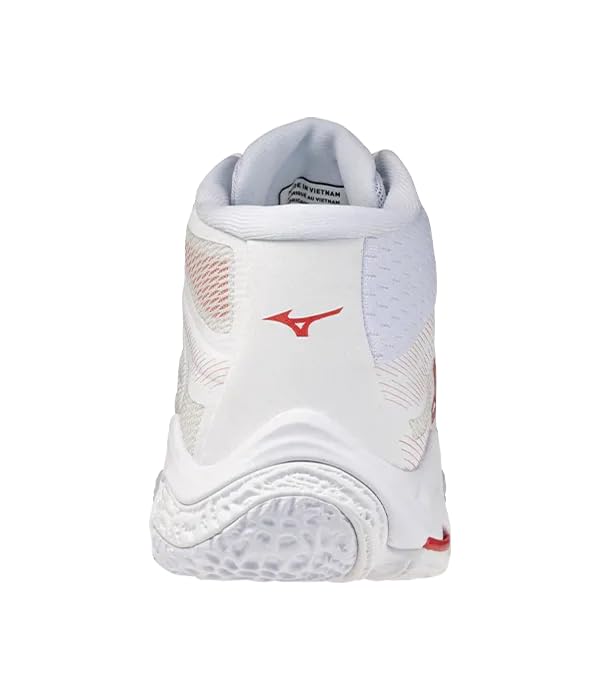 Mizuno Zapatillas Wave Lightning Elite MD Blancas/Rojas Mujer 2026