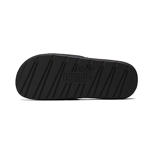 Image of PUMA Men's Cool Cat 2.0 Hook and Loop Slide Sandal, puma black-puma white, 9
