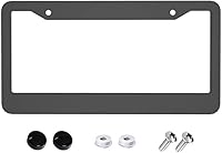 Personalized Custom License Plate Frame - Aluminum Car Tag Holder with Name/Text, 6.3x12.2 Inch Black 2 Holes, Unique Gift for Men Women