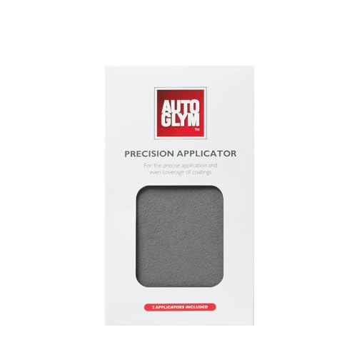 Autoglym Precision Applicator 6.5 x 9.5cm 2 Pack - Car Polish Precision Applicator Microfiber Surface for Streak-Free Finish