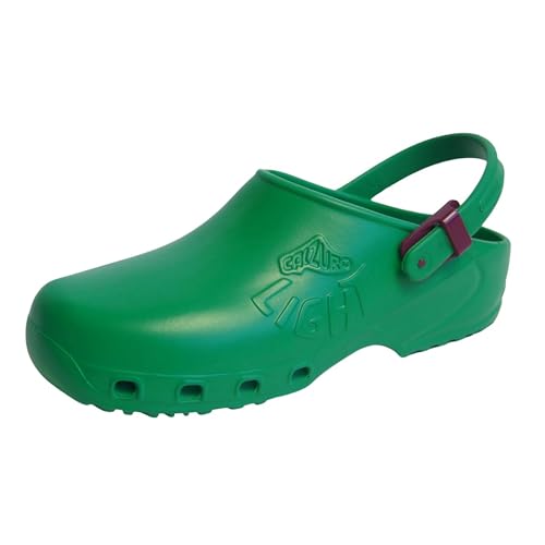 Image of CALZURO Lights Clogs - Italian Made Lightweight Work Shoes for Professionals - EVA Non Slip Clogs for Kitchen, Hospital, Garden, Restaurant - Machine Washable Side Ventilation - Men & Women