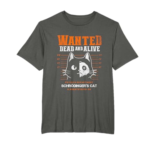 Mecánica Cuántica Física Teórica El Gato De Schrödinger Camiseta