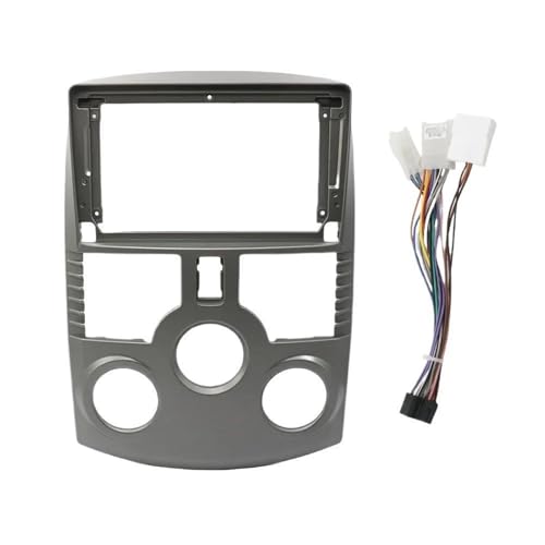 Façade dautoradio cadre de radio de voiture 2DIN 9 pouces plastique gris résistant