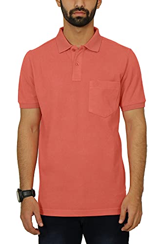 Image of Celsius Men's Half Sleeve Classic Solid Pique Polo with Pocket
