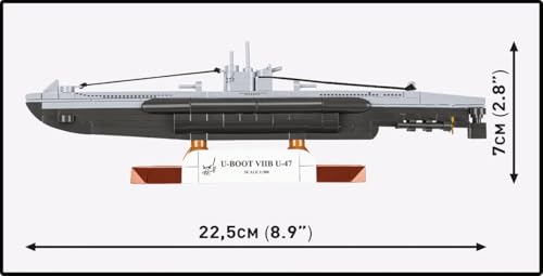 Submarino alemán U-47 Type VII B para decorar tu despacho o vitrina militar 4