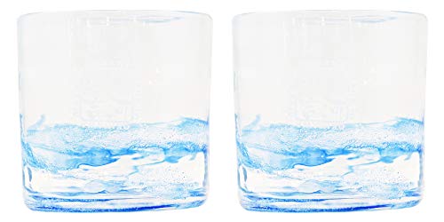 Vaso de vidrio Genkawa Genkichi Pack de 2 azul