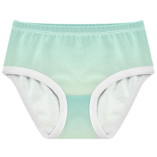 Joisal Green Blue Light Yellow Gradient Girls Underwear Toddler 2t Cotton Girl Panties Cute Designer Briefs Undies Kids