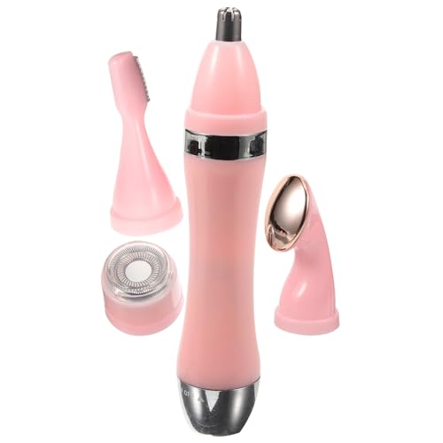 PartyKindom Electric Razor for Women Hair Remover Shaver with Shaving Heads Cordless Design for Precise Trimming and Cleansing Battery Operated Beauty Tool