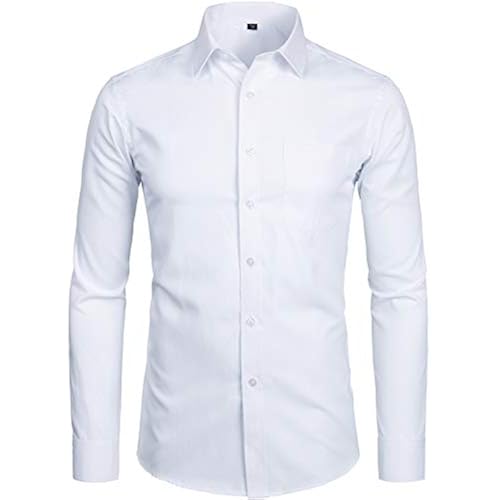 ZEROYAA Men's Dress Shirt Business Casual Button Up Shirt