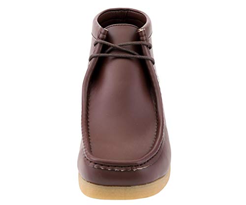 Image of Amali Casual Chukka Boots for Men, High-Top, Lace Up Suede Men's Shoes, Desert Boots with Crepe Rubber Sole