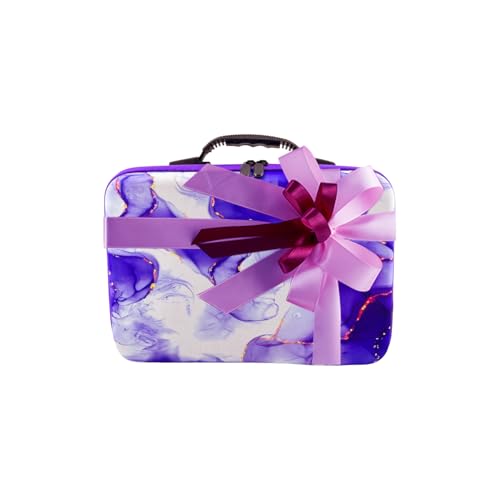 Image of 60 Slot Diamond Art Storage Box | Purple Bead Organizer Case with Drill Tools, Portable Craft Box, For 5D DIY Art Kits