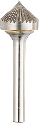 Image of Drill America SK-1 Carbide Burr /Rotary File 90 Degree Included Angle Double Cut for Die Grinder 1 /4 inch Dia. x 1 /8 inch Cut Length with 1 /4 inch Shank and 2 inch Overall Length, DUL Series