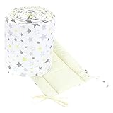 Abmessungen der Umrandung: Maße 30cm x 420cm (für Babybett 140 x 70), Maße: 30cm x 360 cm (für Babybett 120 x 60)