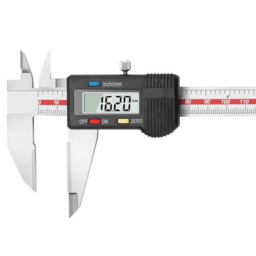 calipers micrometer Digital Scribing with Carbide-Tipped Jaws – 0-200mm/8 Precision Measuring Tool LCD Display Stainless Steel Metric/Inch Conversion for Metalworking Layout