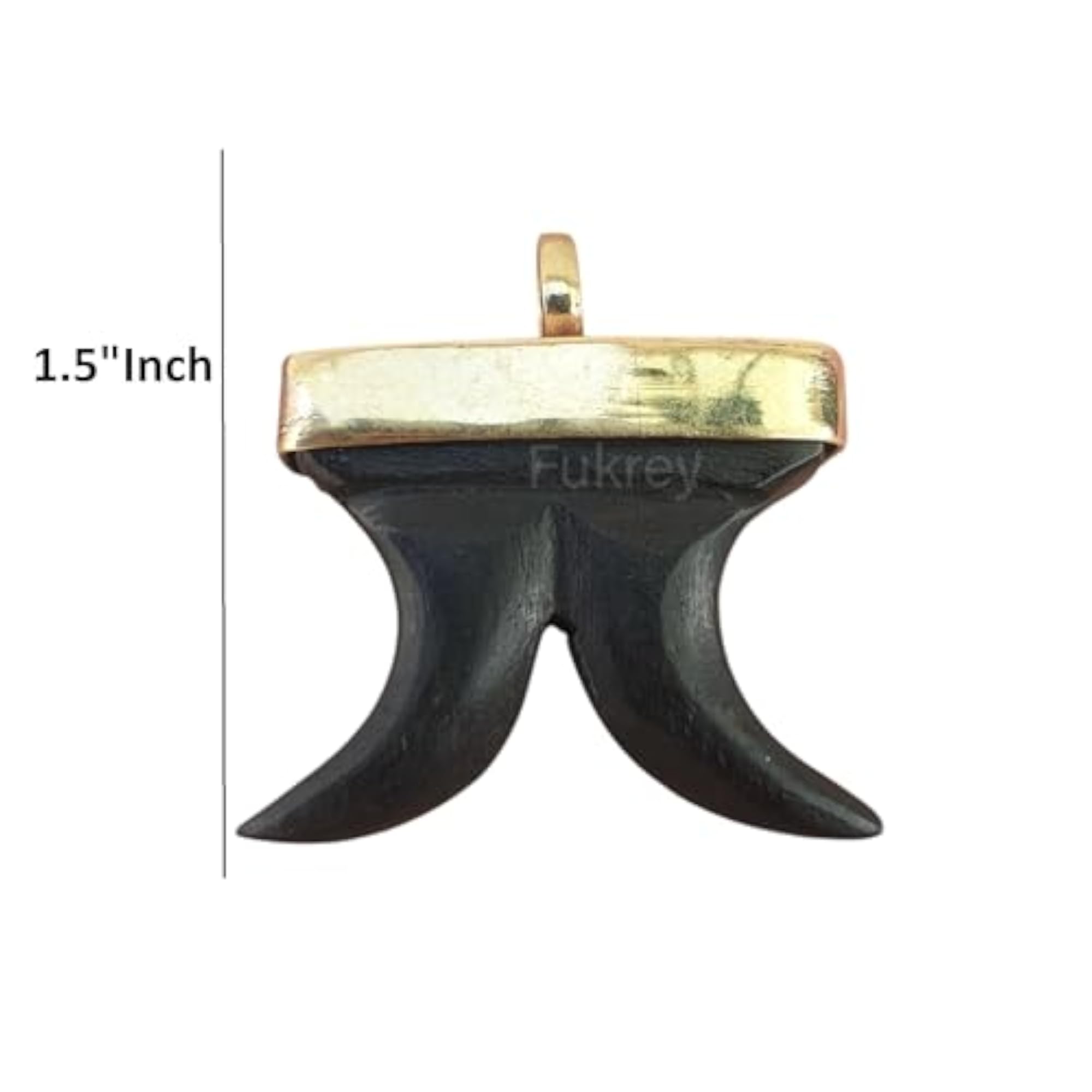 Original Karungali Tiger Teeth Dollar Pendant
