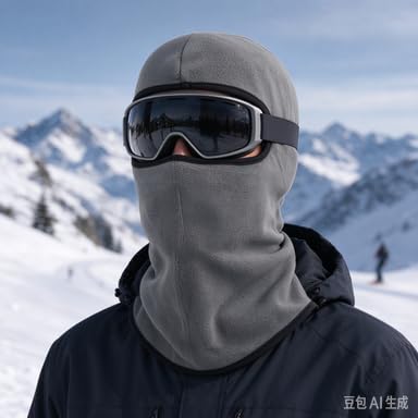 Soft Fleece Windproof Ski Mask Winter Balaclava Face Cover for Men Women (Green) - image 5