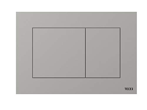 TECE 9.240.401 Now 9240401-Pulsador para Inodoro (Cromo Brillante, técnica de Dos Funciones, se Puede Utilizar Desde Arriba y hacia Delante), Gris