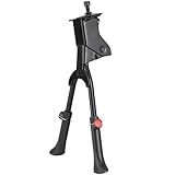 TAIANJI Fahrradständer Doppelständer 24-28 Zoll Zweibeinständer Höhenverstellbar Fahrrad schwer Doppelbeinige Ständer für Universal Cityrad, E-Bike, Trekkingrad, MTB
