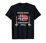 Norwegen Angeln 2023 Angler Design Norwegen Angeln T-Shirt