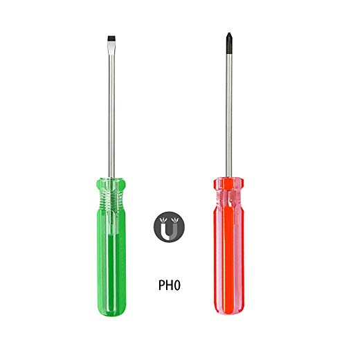 Buspoll Small Screwdriver ? magnetic flat head screwdriver Phillips head screwdriver (3mm PH0)