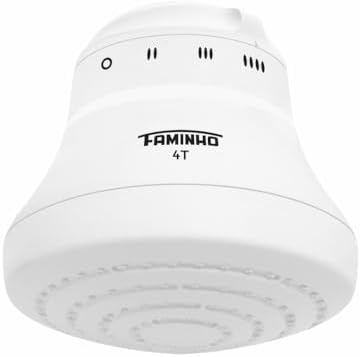 CHUVEIRO ELÉTRICO - DUCHA FAMINHO 4T BRANCA 220V 6800W - FAME