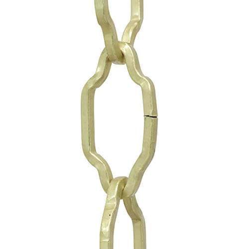 Image of RCH Hardware CH-S57-30-SB Steel Chandelier Chain, Satin Brass (1 Foot)