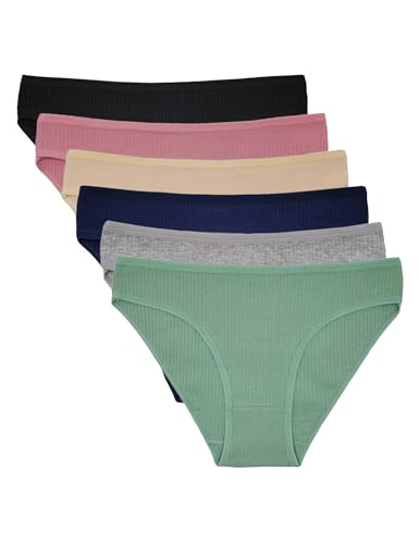 Women's Cotton Bikini Brief Underwear Triangle Pants 6 Pack2