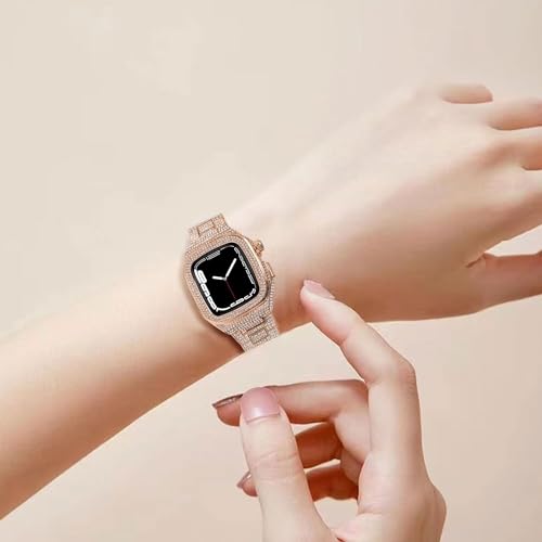 Kit de modification PURYN pour Apple Watch 44mm 45mm avec boîtier diamant
