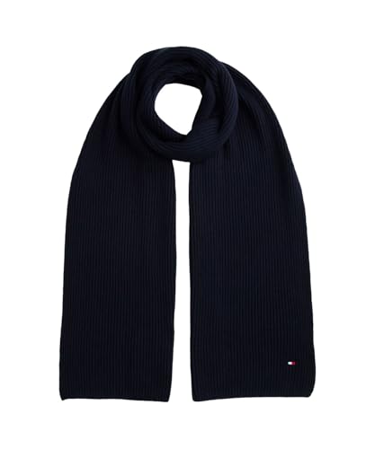 [Tommy Hilfiger] (トミーヒルフィガー) フラッグピマコットンカシミヤストール AM12847 FREE ネイビーDW6