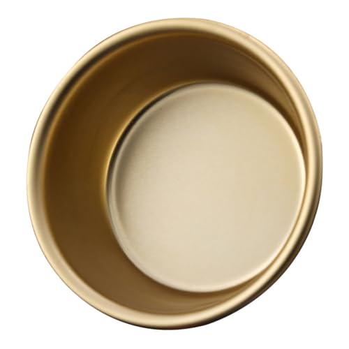 CONGARTENO Rice Wine Bowl Outdoor Water Bowl Multi-function Water Bowl Board Bowls Small Bowls for Side Dishes Outdoor Makgeolli Bowl Multi-function Water Cup Sauce Bowls Golden Aluminum