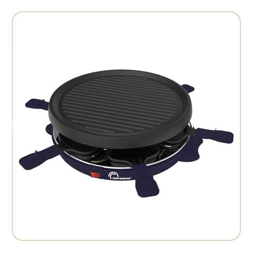 LITTLE BALANCE 8747 Cheese & Fun, Raclette Grill, 2 en...