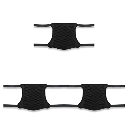 CUDDIKAJI 3 PCS Capa de assento de motocicleta almofada protetora respirável dupla camada