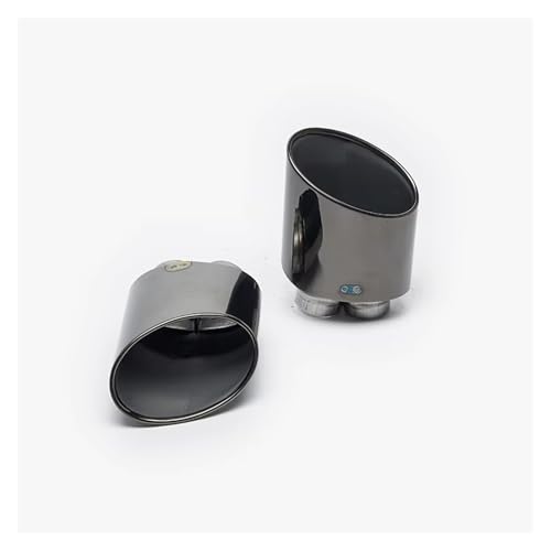 Tuyau de système d'échappement double silencieux noir pour RS5