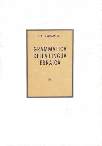 Grammatica della lingua ebraica