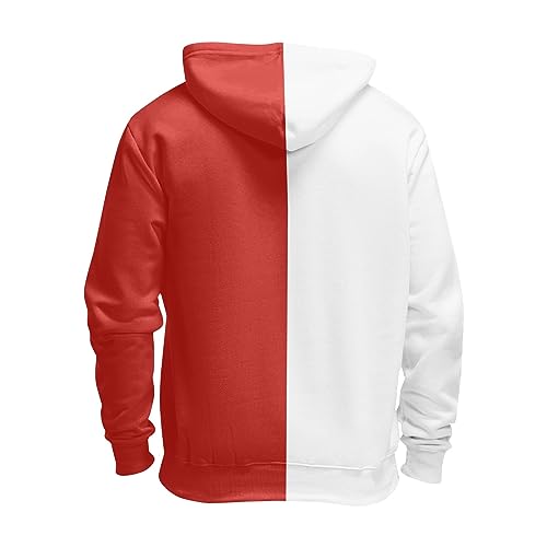Ymosrh Men's Casual Hoodies, Color Block Long Sleeve Zip Up Casual Workout Sport Hoody Sweatshirts Streetwear, M-6XL2