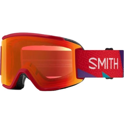 Masque de ski Smith Squad S Crimson pour les sessions de glisse hivernales