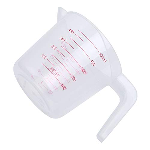 Vaso medidor plástico transparente 500 ml FEESHOW miniatura 3