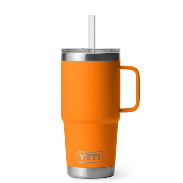 YETI Rambler Straw Mug, Stainless Steel Vacuum Insulated Mug with Straw Lid, King Crab, 25 oz (739 ml) - Image 4