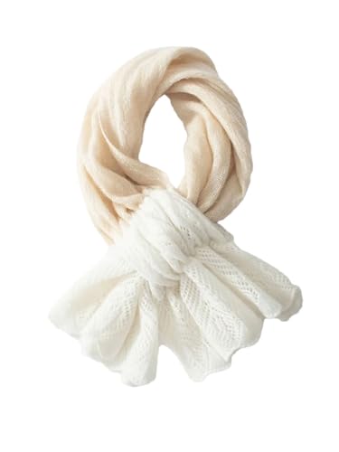 Women Neck Warmer Openwork Small Scarf Soft Knit Casual Scarf Shawl Wrap