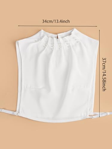 Imitation Pearl Shirt Collar New Anti-Wrinkle Dickey Faux Collar Professional Clothes Fake Collar for Women4