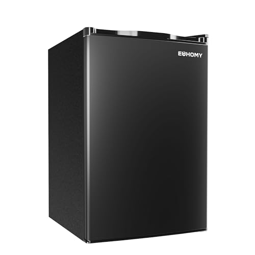 EUHOMY 4.4 Cu.Ft Fridge with Freezer, Single Door...