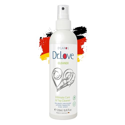 Dr.Love® Premium Cleaner | 250ml | 2in1 -Reinigungsmittel - Ohne Alkohol | Reinigungsmittel für Silikon & Latex | Pflege und Cleaner für dein Toy und den Intimbereich | Made in Germany
