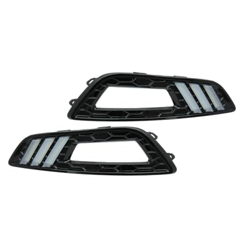 2 luzes LED de circulação diurna DRL adequadas para Ford Focus 2015-2016 branco, amarelo, azul