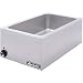Adcraft FW-1200W Electric Full-Size Countertop Food Warmer, Stainless Steel, 1200-Watts, 120v