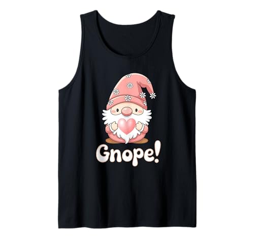 Men Women Kids Pink Cute Funny Gnope Camiseta sin Mangas