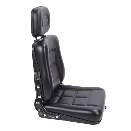 Siège de Chariot élévateur Universel, Cuir PVC Haute Résistance, Conception Ergonomique, Siège D'appui Réglable à 180 °, Installation Facile pour Tracteur, Tondeuse, Chargeur de