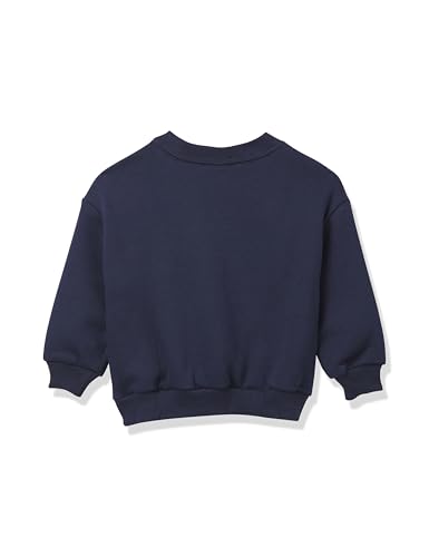 Image of GAP Boys' Oversized Crewneck Logo Sweatshirt